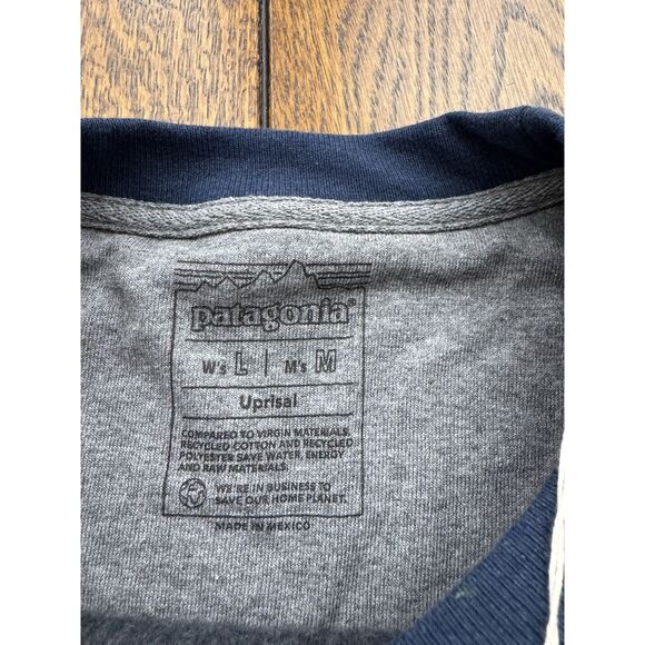 Patagonia Fitz Roy Icon Uprisal Crew Sweatshirt Men’s M / Womens L Blue NWT - Picture 6 of 8